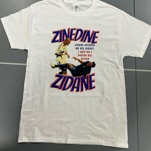 Size Medium , Zidane , soccer , T-shirt